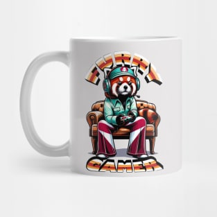 Red Panda gamer - Retro Gaming Bliss Mug